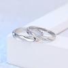 Minimalist Minimalist Couple Rings Romantic Micro Crystal Stone Twisted Engagement Rings Band Lady Girls Event Party Event Bridal Gathering Bridal
