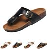 Sandalias Planas de Corcho para Mujer de Verano Chanclas Suaves Slip-On Hebilla Ajustable Calzado Casual para Exteriores Playa Caminar