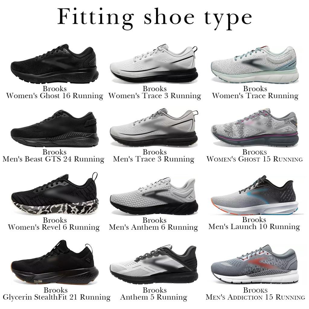 Linkidea Arch Support Shoe 2 Replacement Shoe Inserts with Shock Absorption Cushioning for Brooks Ghost GTS and Anthem 6 Insoles, Pairs, 15, 23, (US