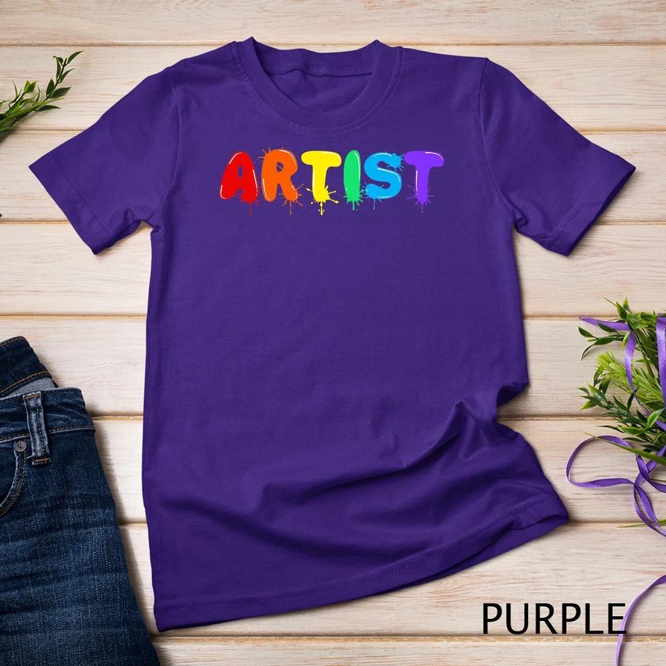 Funny Artist Art Men Women Kids Artsy Drawing Painting Lover Unisex T-shirt 6 S