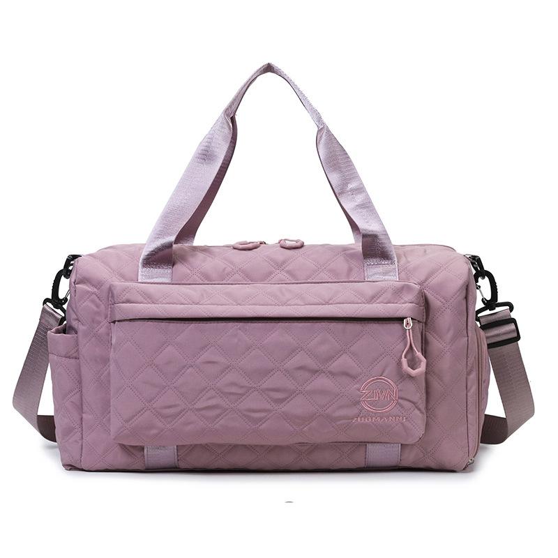 Fashionable and Lightweight Hand-heeled Travel Bag Boarding Luggage Bag Dry and Wet Separation Sports Gym Bag Can Be Used To Pull Rod and Shoe Bin