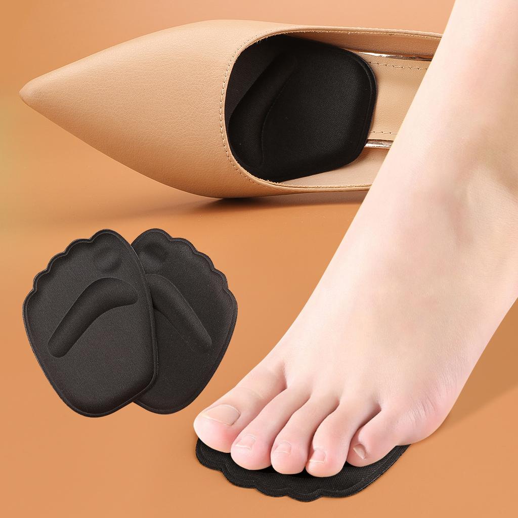 1Pair Shoe Pads Forefoot Cushion Silicone Foam Massage Non Slip High Heels Insole Pain Relief Metatarsal Ball Foot Support Soles