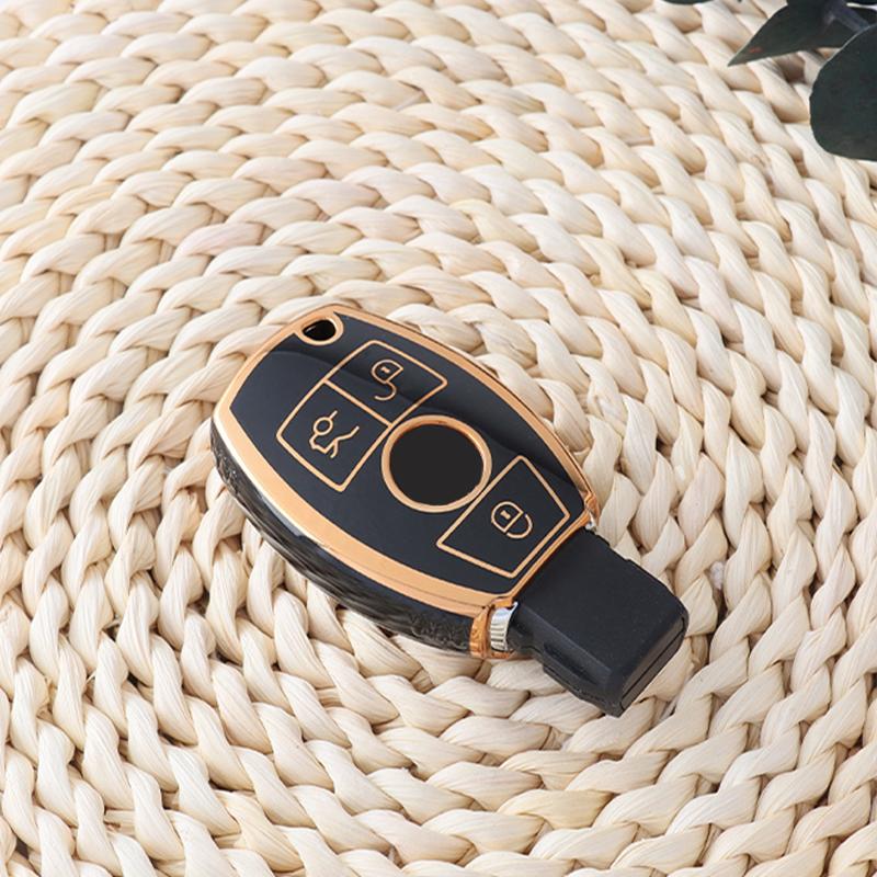 Soft Tpu Car Key Case Cover Protector Shell For Mercedes Benz A B C E Class Gls Gla Glk Glc Cls Cla Amg W204 W205 W212 W463 W176