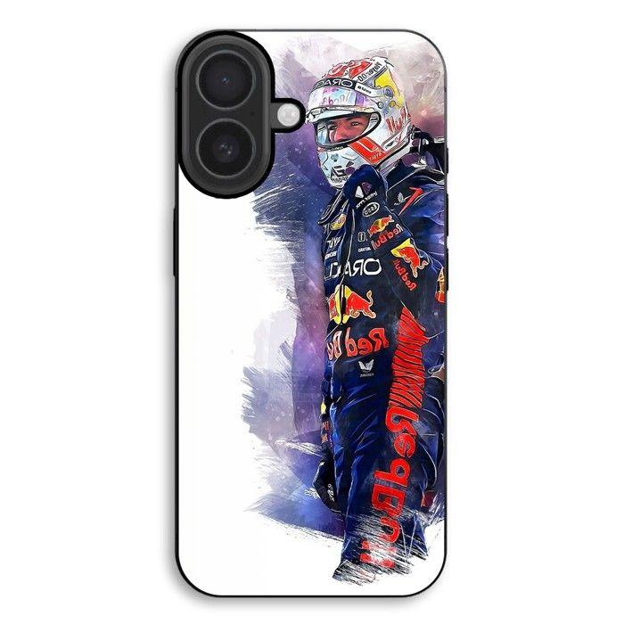 Coque de téléphone - MANIACASE - iPhone 17 F1 Max Verstappen - Silicone TPU - Souple - Noir