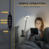 Flexible Gooseneck LED Reading Book Light with Clamp, 3 Color Temperature Circular Night Lamp for Bedside Travel Office