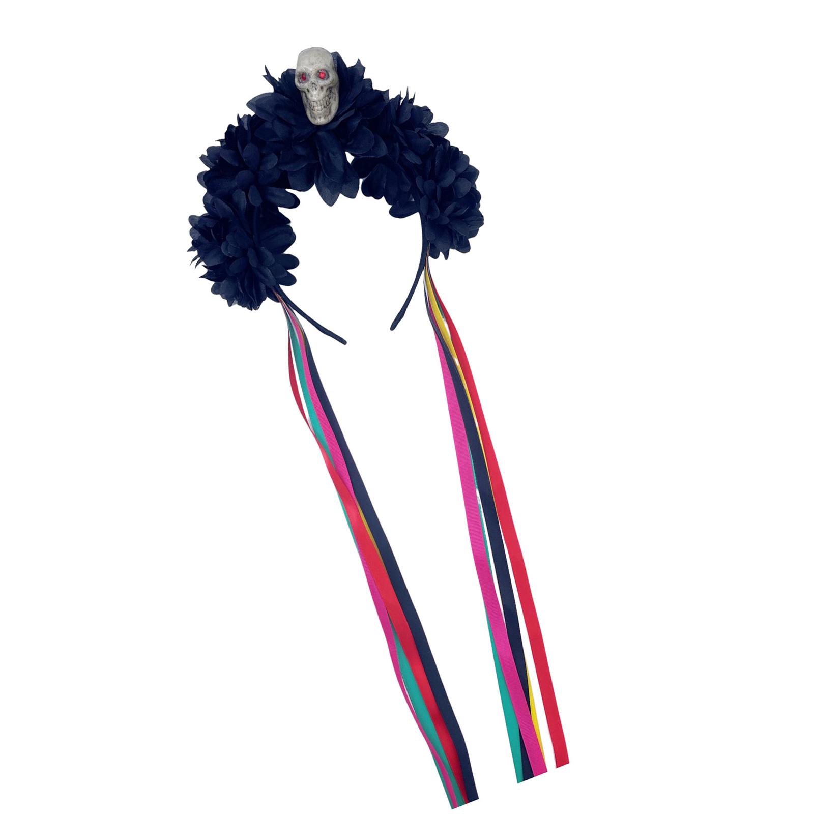 

Готический череп ведьмы вечеринка роза обруч для волос Хэллоуин череп ролевая игра костюм выпускные вечера вечеринка живое шоу головной убор C