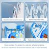 Happy Man Cartoon Book Stand & Desktop Organizer - Retractable, Folding Bookshelf & Clip for Students