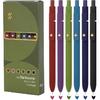 FIOVER Colorful Gel Pens - 6Pcs 0.7mm Multi-Colored Pens, Smooth Writing Coloring Journaling Supplies for Note Taking, Cute Aesthetic Office School