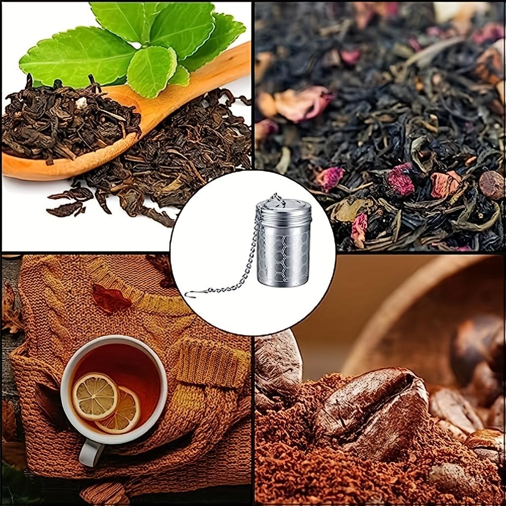 1 szt., Bardzo drobne sitko do herbaty ze stali nierdzewnej do parzenia herbaty liściastej i przyprawiania