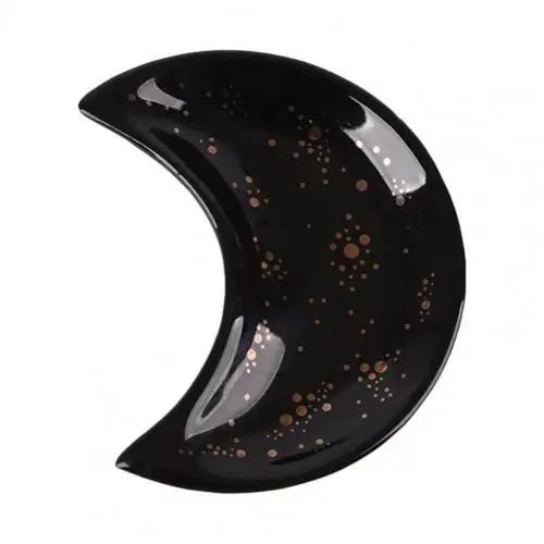 

Nordic Ceramic Moon Shape Small Jewelry Dish Ceramic Engagement Rings Trinket Dish Dessert Display Bowl Decoration Tray