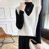 Women's Cashmere Vest Qinghe Cashmere 30% Cashmere 70% Wool Autumn and Winter Cashmere Vest Soft and Warm