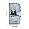 Rock Skull Pattern Long Wallet Fashion Leisure Multi Card Slot Coin Purse
