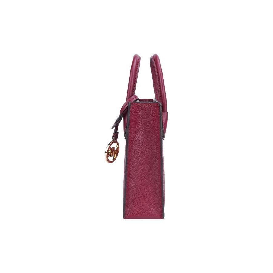 Michael Kors Mk Letter Pendant Solid Pebble Grain Leather Tote Bag Shopping Bag Shoulder Bag Handbag Crossbody Bag Mini Women Tote 35S1GM9TOL-MULBERRY