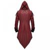 Medieval Steampunk Game Assassins Edward Cosplay Costume Streetwear Hooded Jacket Outwear Halloween Party Tailcoat