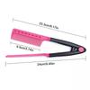 V Type Hair Straightener Brush DIY Hairdress Tool Hairdressing Combs Natural Hair Styling Curling Comb Hair For Male And Female