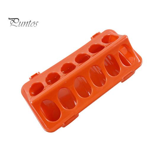 

Пластиковая откидная кормушка для кур, небольшой поддон для кормления птицы с отверстиями, поилка для утят, перепелов, кормушка без отходов для птиц, голубей, кур S