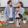 1.8L Coffee Canister For Ground Coffee Stainless Steel Coffee Storage Canisters With Scoop for Beans Sugar Tea