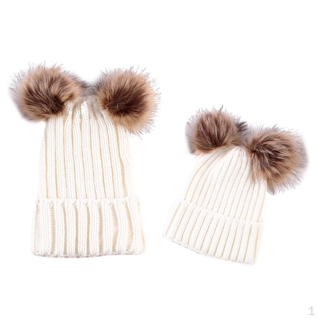 Girls Hat Parent-child Crochet Knitted Beanie