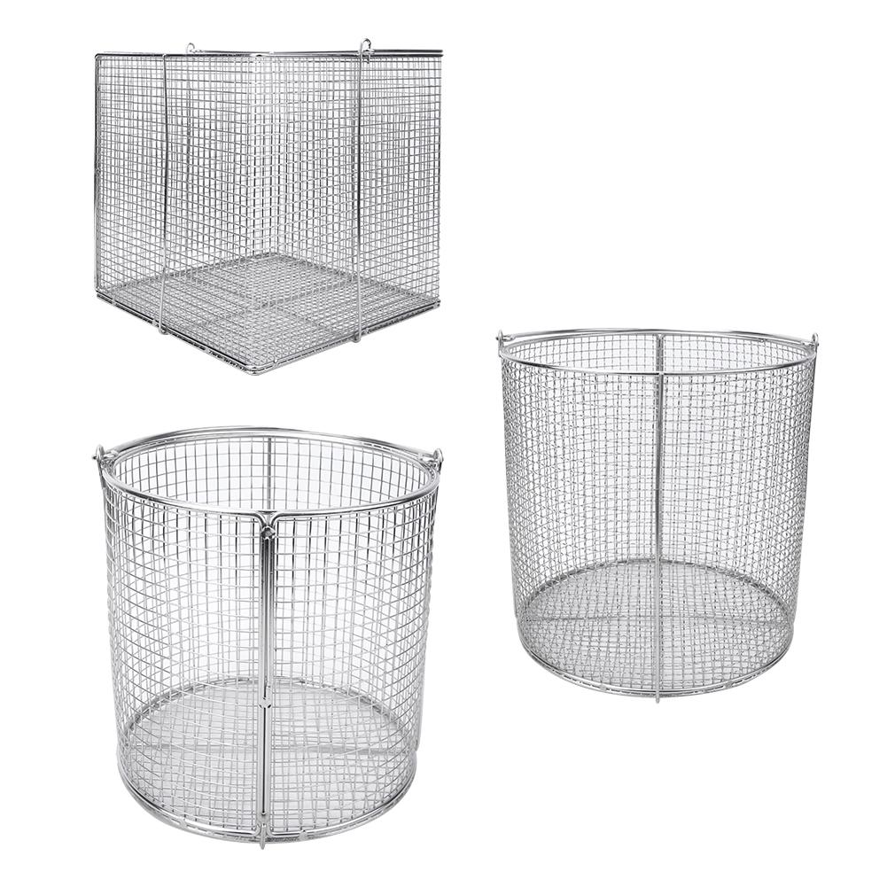 Stainless Steel Instrument Sterilization Basket Case Lab Supplies with Handle
