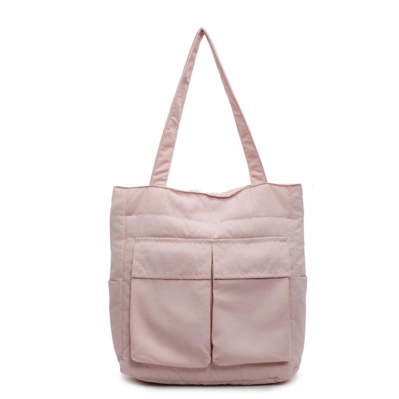 

Women s Bag Large Capacity Messanager Bag Student Hand Shoulder Class Bag рожевий
