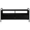 Coffee Table Black Oak Look 99.5 X 49 X 46 Cm Engineered Wood
