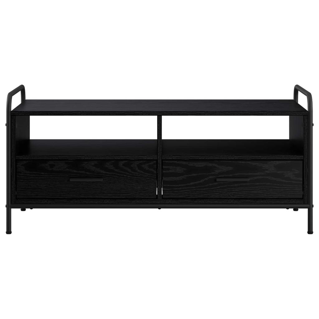 Coffee Table Black Oak Look 99.5 X 49 X 46 Cm Engineered Wood