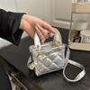 2025 new fashion diamond foreign style shoulder bag women's simple commuting exquisite portable Princess Diana bag temperament messenger bag