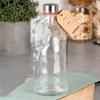 Glass Bottle with Holder for Wine, Liqueur, Syrup, Juice, Lemonade 1.15L