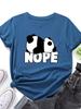 Cute Nope Panda Print T Shirt WoUnisex Short Sleeve O Neck Loose Tshirt Summer WoUnisex Causal Tee Shirt Tops Camisetas Mujer