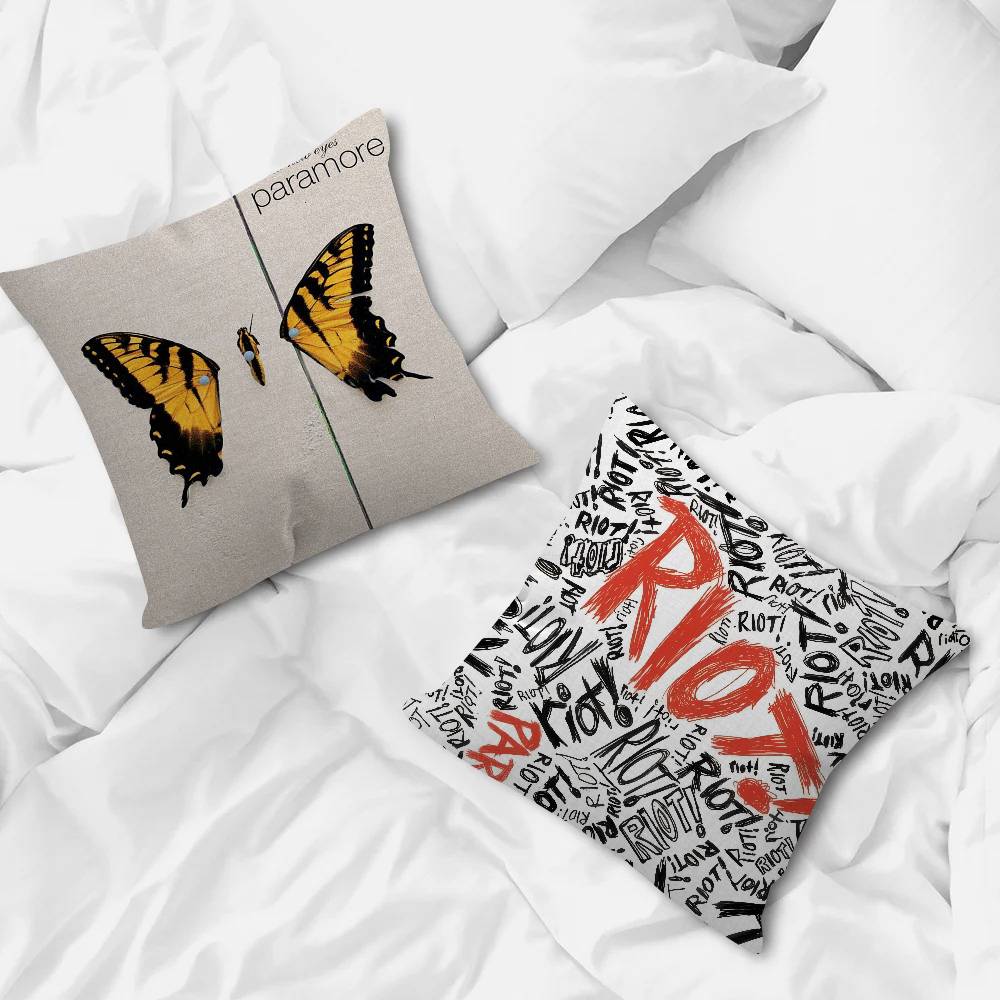 Band paramore logo  Cushion Cover Decorative Pillow Sofa Home Decor case pillow cases