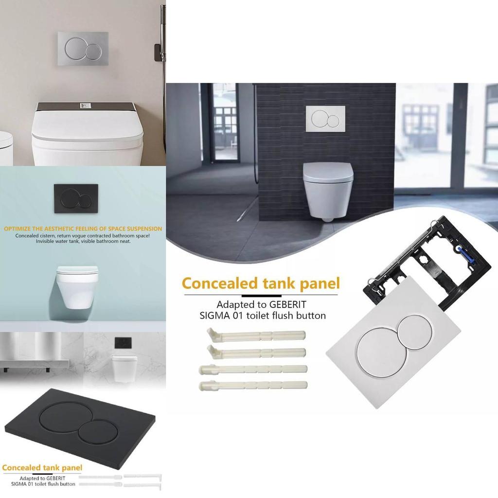 Geberit Sigma 20 Alpha 15 Delta 21 Modern Minimalistisch WC-Spülplatte Stilvolles Design Mit Handdrucksteuerung