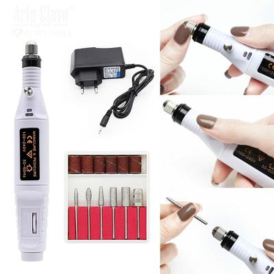 Professional Electric Nail Drill Machine Nail Art Pen Mill Cutter Pedicure Nail File Manicure Tools