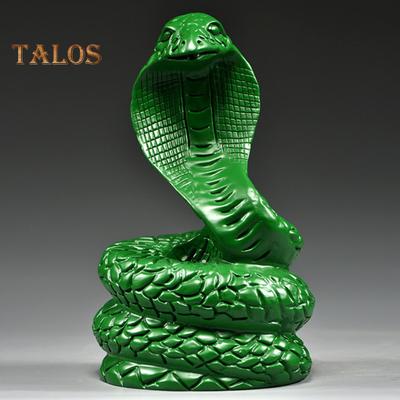 Statua di serpente in legno 2025, statuetta di animale dello zodiaco Feng Shui per il capodanno cinese, piccola scultura realistica di serpente per la decorazione della scrivania di casa e ufficio.
