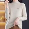 Sweater Women Casual Half Turtleneck Pullover for Women Paired with Loose Knitted Sweater for Warmth In Spring Autumn and Winter