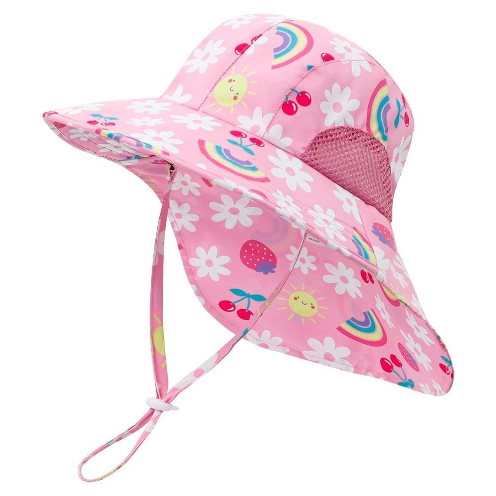 

Rainbow Boys Sunshade Shawl Cap Cartoon Dinosaur Folding Girls Sun Hat Summer Style 6
