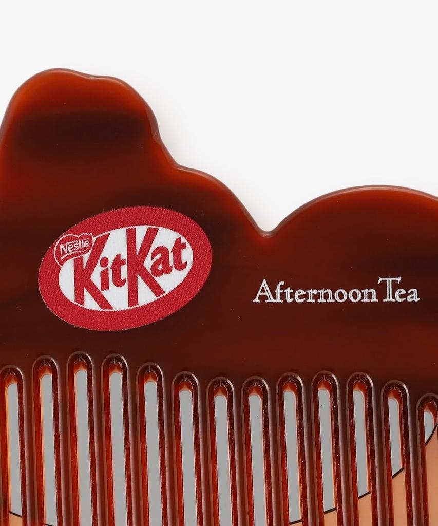 Afternoon Tea Living JR47 Mirror Comb Charm KeychainKITKAT Heartful Bear, Brown