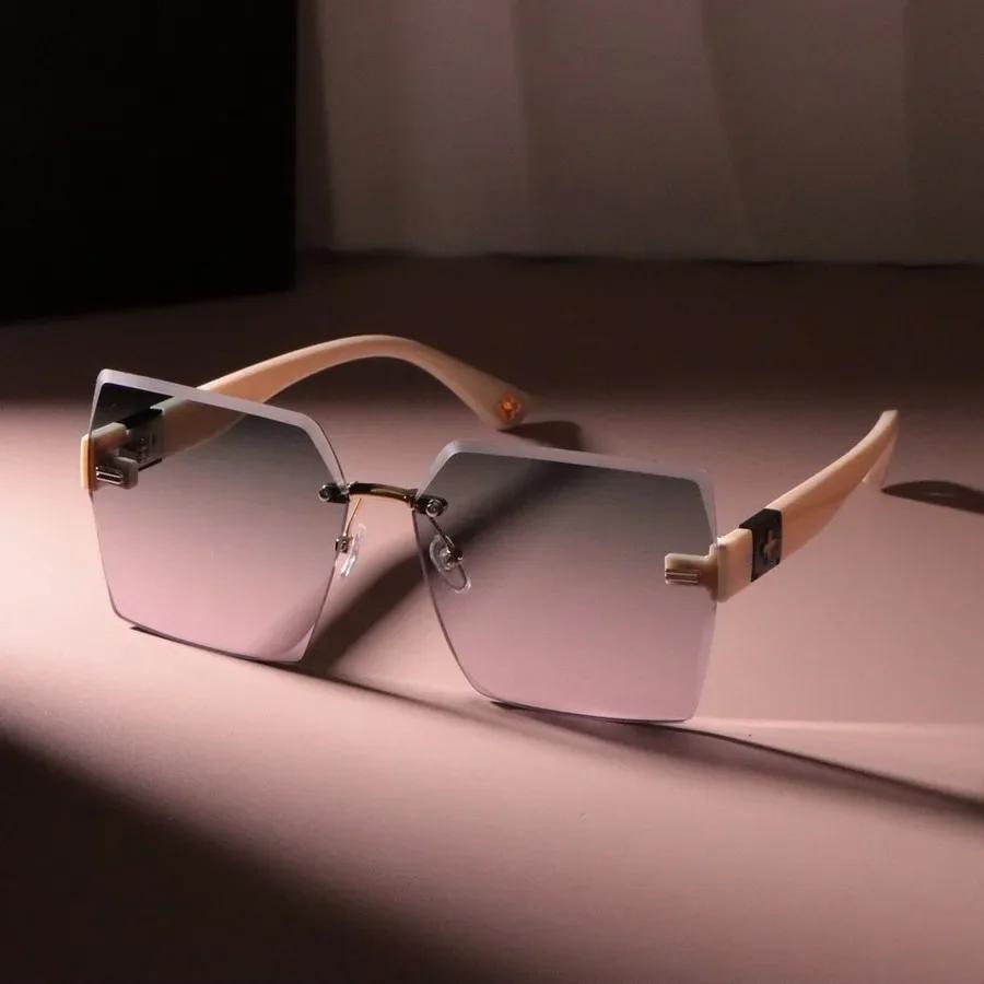 

Big Frame Unisex Square Sunglasses Women Men Brand Designer Colorful Sun Glasses Female Male Colors Mirror Other