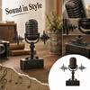 Mikrofon Sound Schreibtisch Dekoration für Heimregal Tischplatte Display Schmuck