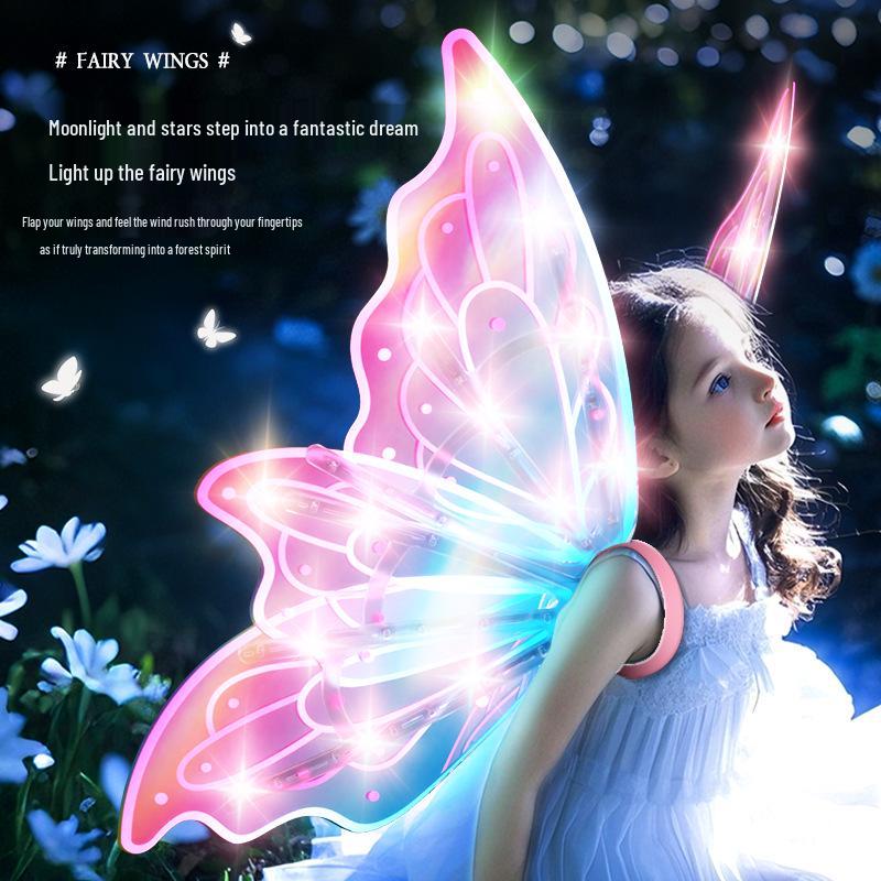 Electric Devil Butterfly Wings: New Elf Fairy Wings with Light and Music