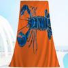 Beach Towel Colorful Sardine Lobsters Marine Animals Microfiber Printing Beach Towel Mountain Climbing Yoga Absorbent Soft Towel