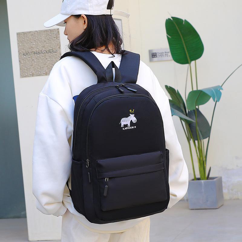 New free backpack cross-border student schoolbag large capacity Japanese schoolbag trend fashion
