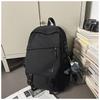 High value niche design backpack couple solid color simple lightweight large capacity backpack
