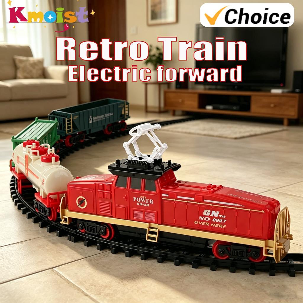 Elektrische Eisenbahn-Gleissets Kinderspielzeug für drinnen Stadtbahn-Gleise Züge mit Licht und Ton Spielzeug für Jungen Kindergeburtstagsgeschenke
