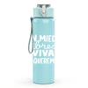 1PC Travel Therapy Minimal Text 750ml Color Plastic Sports Water Bottle Leakproof Flip Straw Lid Suitable for Sports Office Home Use
