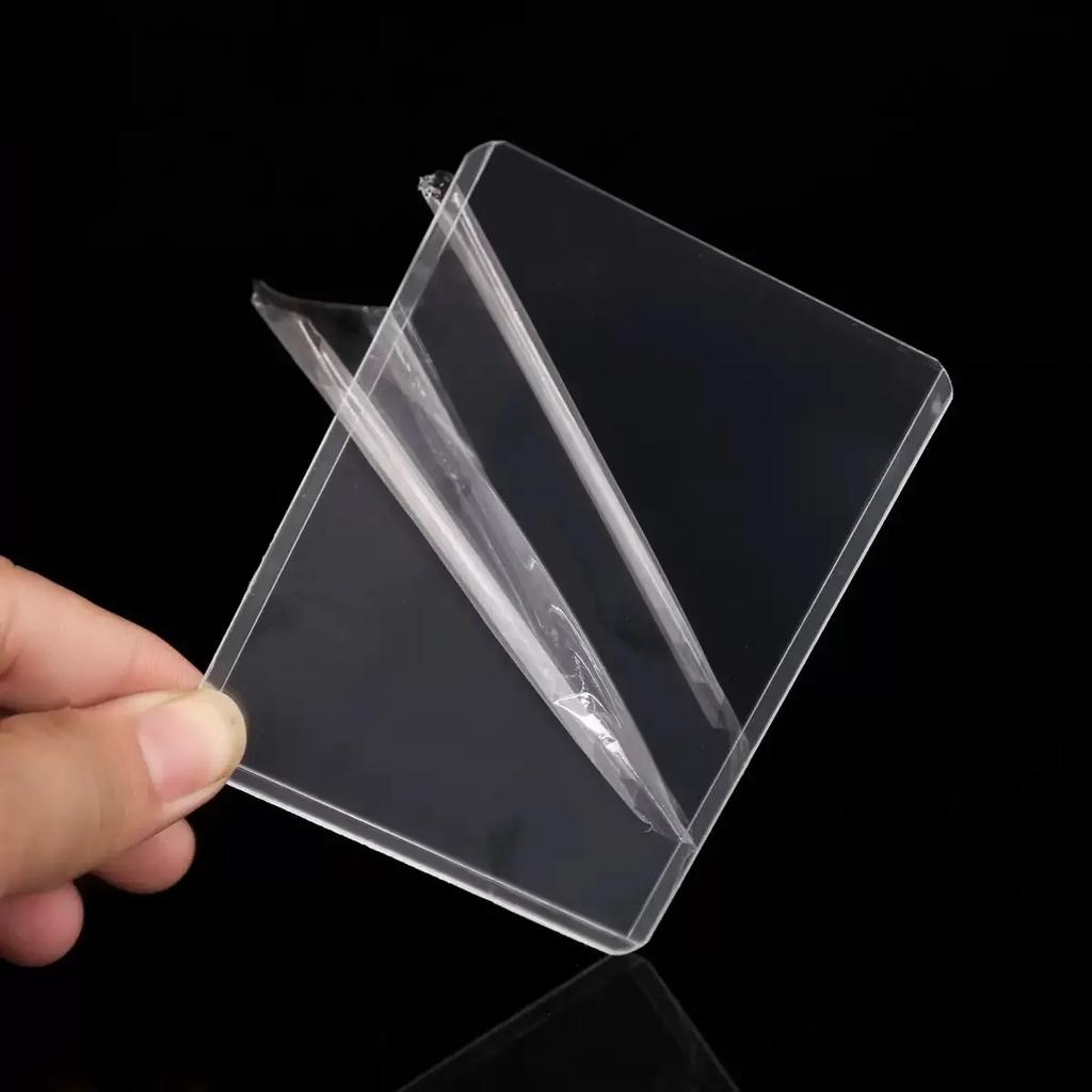 1/25/50Pcs Transparent Card Sleeve Korean Kpop Card Sleeve with Protective Film Holder Idol Photo Game Card Holders Cover 35PT