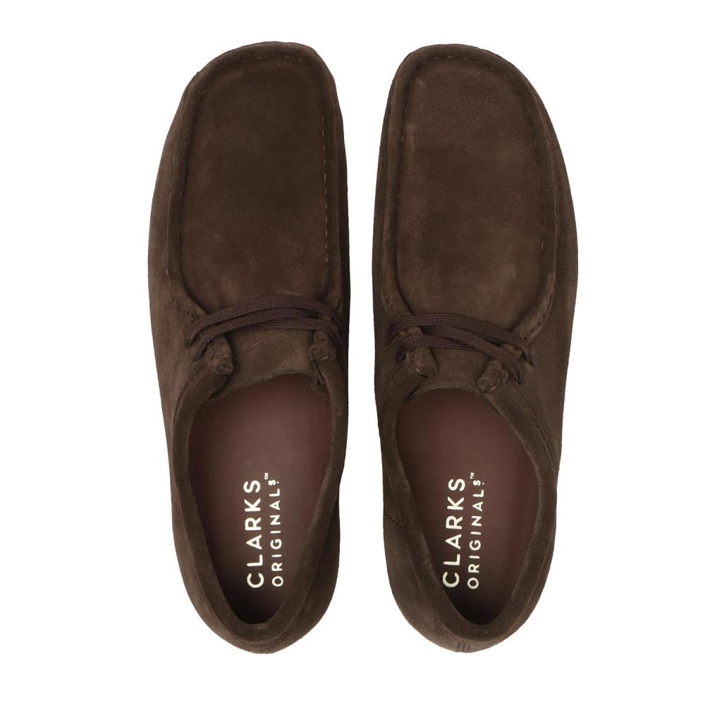Clarks Wallabee 261566067 Dk Brown Suede