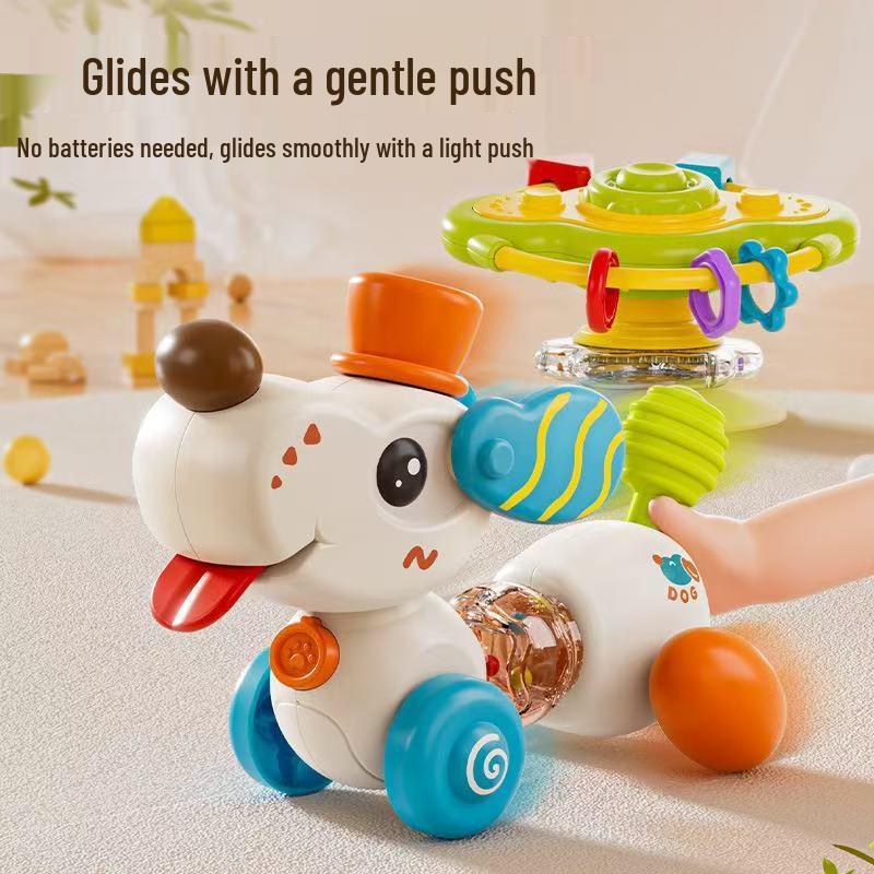 Multifunctional Sensory Suction Cup Puppy Toy - Educational & Fun for Babies