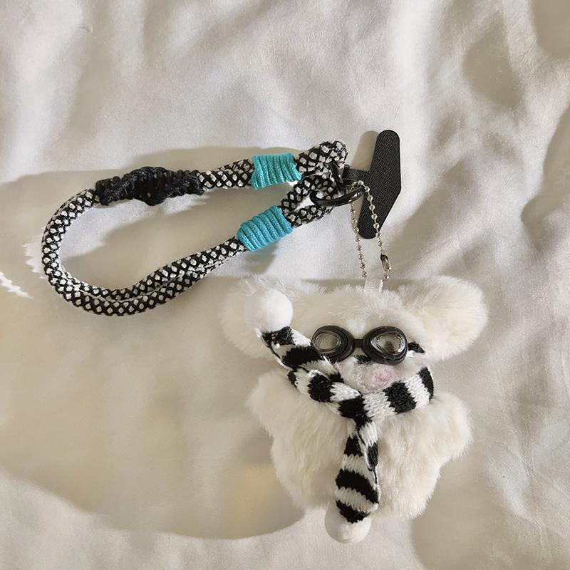 

Trendy Cute Plush Cartoon Dog Toy - Anti-Lost Portable Phone Chain for Case/CCD/Wristband, Handheld Charm