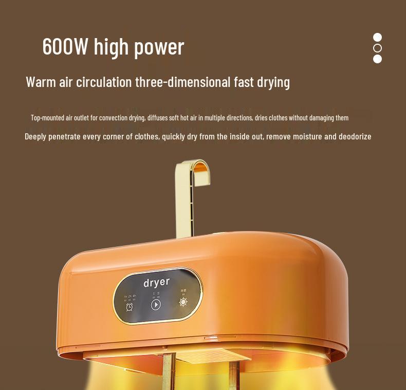 Portable High-Temp UV Clothes Dryer for Quick, Deep Mite Removal in Dorms