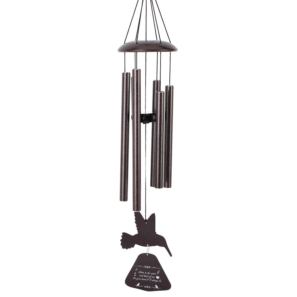Wind Chimes with Hummingbird 36 Inch Deep Tone Memorial Wind Chimes For Patio Garden Yard Decoration Ornaments